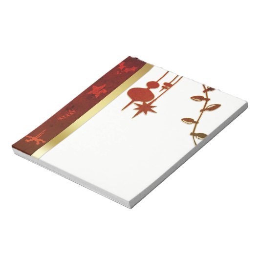 Bloc-note Grungy Vintage Gold Christmas (Tourné)