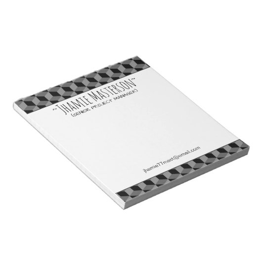 Bloc-note GS Cubes personnalisés (Incliné)