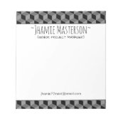 Bloc-note GS Cubes personnalisés (Devant)