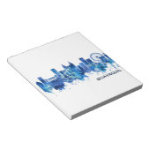 Bloc-note Guayaquil Equateur Skyline Blue (Incliné)