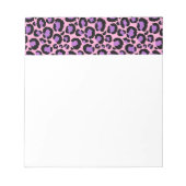 Bloc-note Guépard à motif léopard rose violet amateur d'anim (Devant)