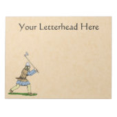 Bloc-note Guerrier viking brandissant une grande boîte (Devant)