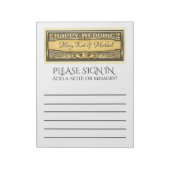 Bloc-note Guest Book Insert Pages Note Pad (Tourné)