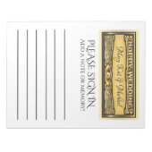 Bloc-note Guest Book Insert Pages Note Pad (Devant)