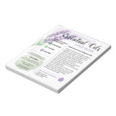 Bloc-note Guide de démarrage des huiles essentielles de lava (Tourné)