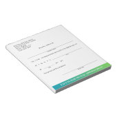 Bloc-note Guide d'excuses moderne Slip Dental Nomination per (Incliné)