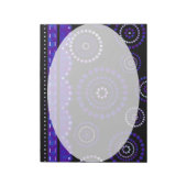 Bloc-note Guirlande ARTdeco violet bleu + votre couleur de f (Tourné)
