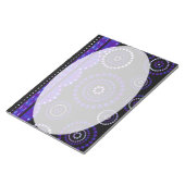 Bloc-note Guirlande ARTdeco violet bleu + votre couleur de f (Incliné)