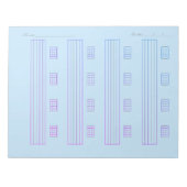 Bloc-note Guitar Tab Paper – Printable Tablature Template (Devant)