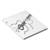 Bloc-note guitare acoustique (Incliné)