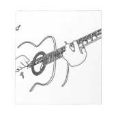 Bloc-note guitare acoustique (Devant)
