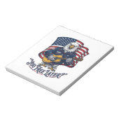 Bloc-note Guitare Vintage Eagle Patriotique (Tourné)