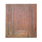 Bloc-note Gustav Klimt Fir Forêt Tannenwald Arbres rouges (Devant)