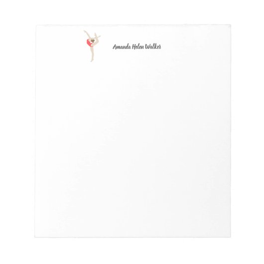 Bloc-note Gymnaste féminine (Devant)