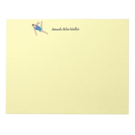 Bloc-note Gymnaste masculin (Devant)