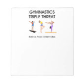 Bloc-note Gymnastique triple menace (Devant)