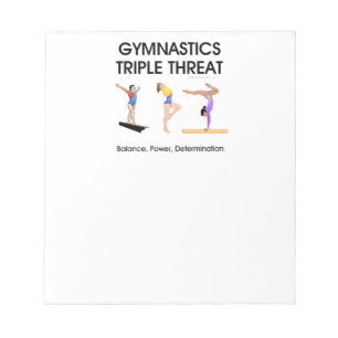 Bloc-note Gymnastique triple menace