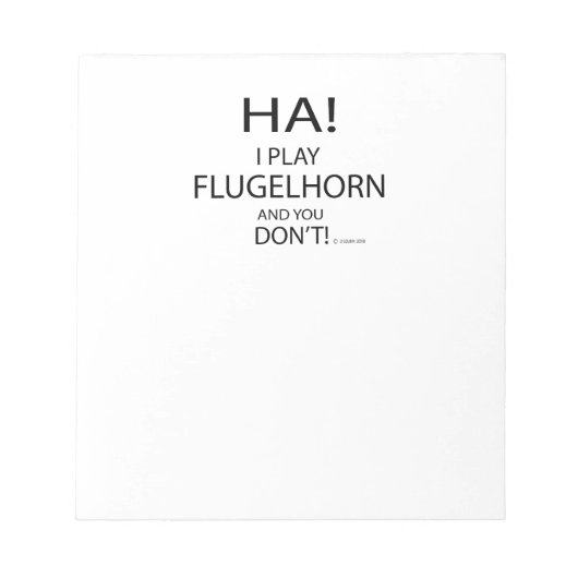 Bloc-note Ha Flugelhorn (Devant)