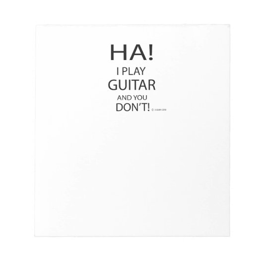 Bloc-note Ha Guitare (Devant)