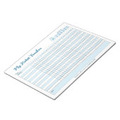 Bloc-note Habit Tracker entièrement personnalisable (Incliné)
