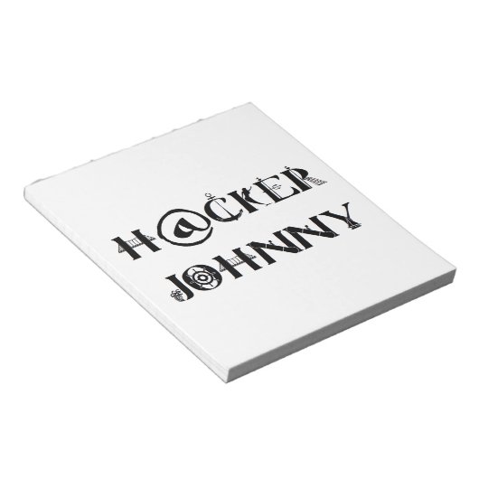 Bloc-note hacker johnny (Incliné)