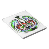 Bloc-note Hakuna Matata avec tourbillon et dégradations Abst (Incliné)