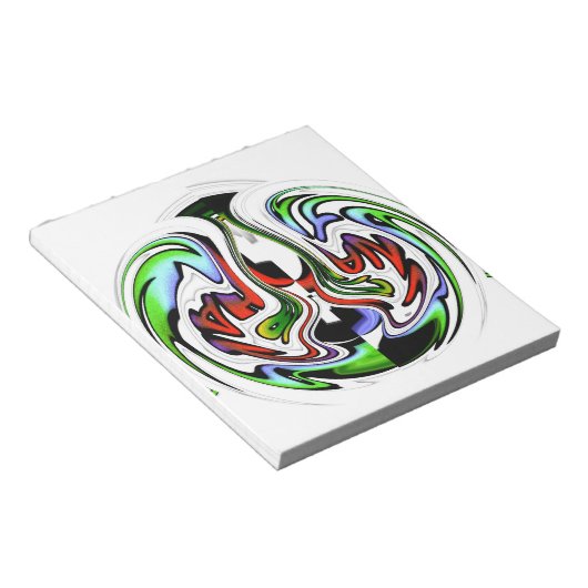 Bloc-note Hakuna Matata avec tourbillon et dégradations Abst (Incliné)