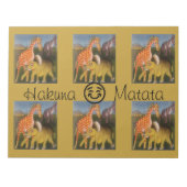Bloc-note Hakuna Matata avec un sourire (Devant)