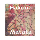Bloc-note Hakuna Matata Lion Cub Design (Devant)