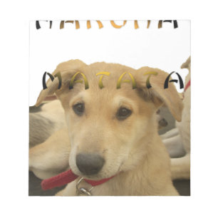 Bloc-note "Hakuna Matata Pup" – Amour de chiot sans souci