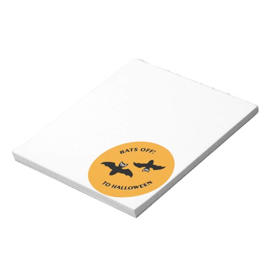 Bloc-note Halloween Bats Orange (Tourné)