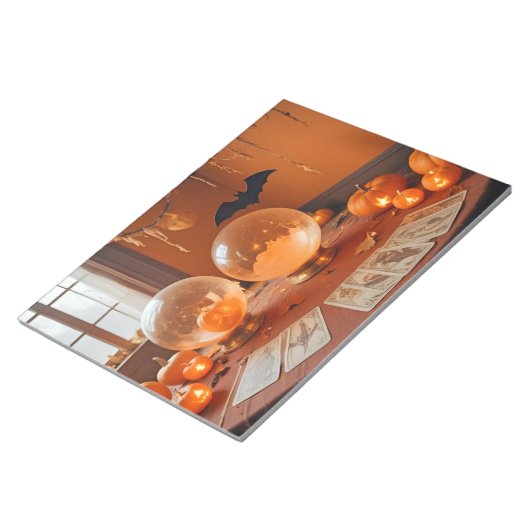 Bloc-note Halloween chauves-souris Citrouilles mignonne Éffr (Incliné)