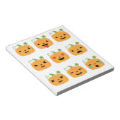 Bloc-note halloween citrouille emojis (Incliné)