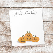 Bloc-note Halloween Citrouille mignon Jack O lanterns Whimsi