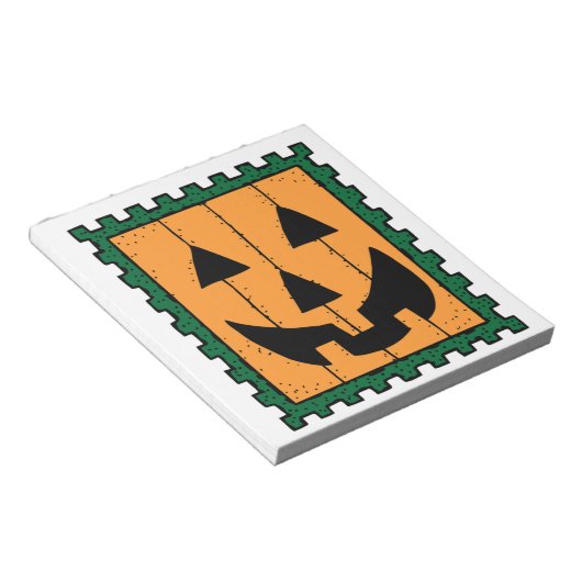 BLOC-NOTE HALLOWEEN CITROUILLE STAMP (Incliné)