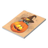 Bloc-note Halloween Cute Kitty Witch et ami Citrouille (Tourné)