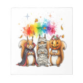 Bloc-note Halloween Cute Squirrels Costume (Devant)