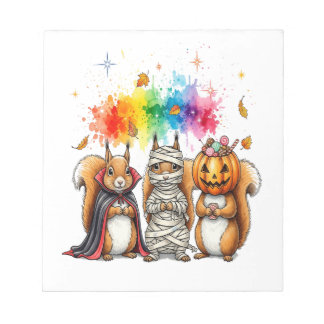 Bloc-note Halloween Cute Squirrels Costume