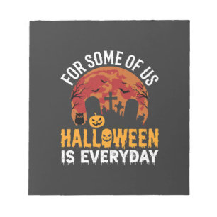 Bloc-note Halloween est tous les jours Lune de cimetière eff