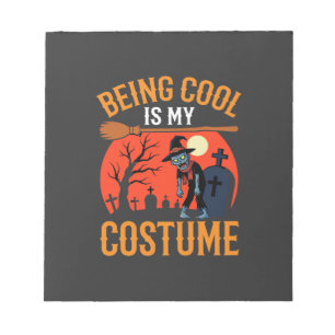Bloc-note Halloween être cool est mon design de costume de z