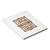 Bloc-note Halloween Friandise Citrouille Crânes Gravure Vint (Incliné)