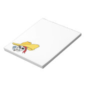 Bloc-note Halloween fumer le crâne avec un dessin de Bandana (Tourné)