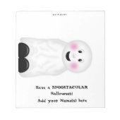 Bloc-note Halloween Ghost Candy Bar Wrapper Party Favoriser (Devant)