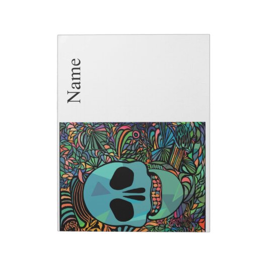 Bloc-note Halloween Hippie Skull Thunder_cove (Tourné)