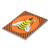 Bloc-note Halloween magique Bee Witch Orange et Black Stripe (Tourné)