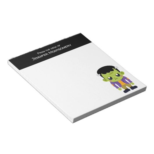 Bloc-note Halloween monstre Frankenstein Green (Incliné)