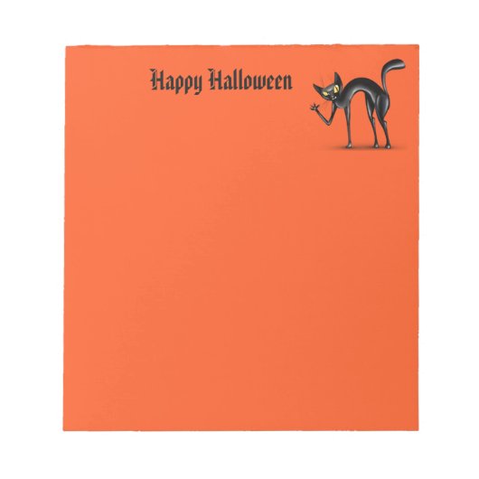 Bloc-note Halloween Notepad Black Cat (Devant)