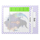 Bloc-note Halloween Objectifs thématiques modèle (Devant)