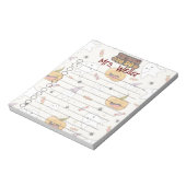 Bloc-note Halloween personnalisé Citrouille à thème, fantôme (Tourné)