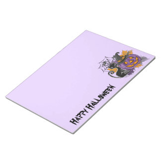 Bloc-note Halloween Purple Witches Brew with Black Cat